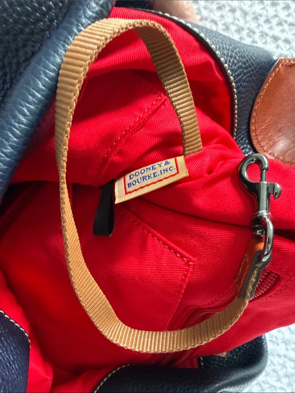 Dooney & Bourke pebbled navy